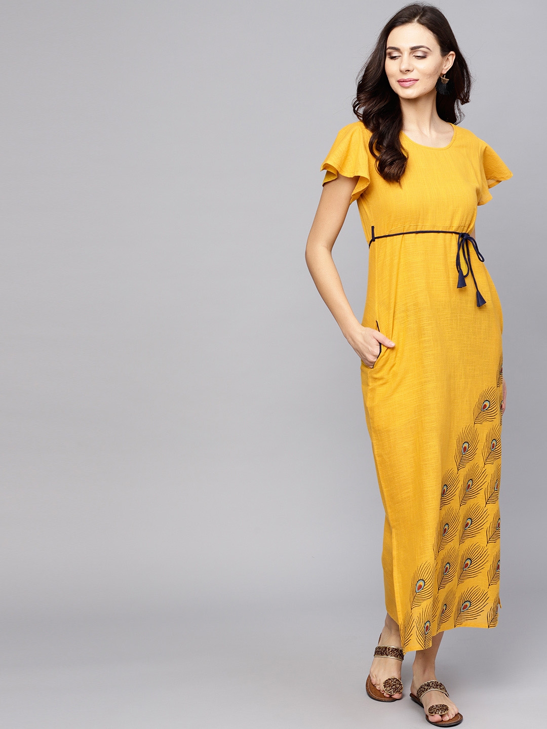 Aks maxi outlet dress myntra