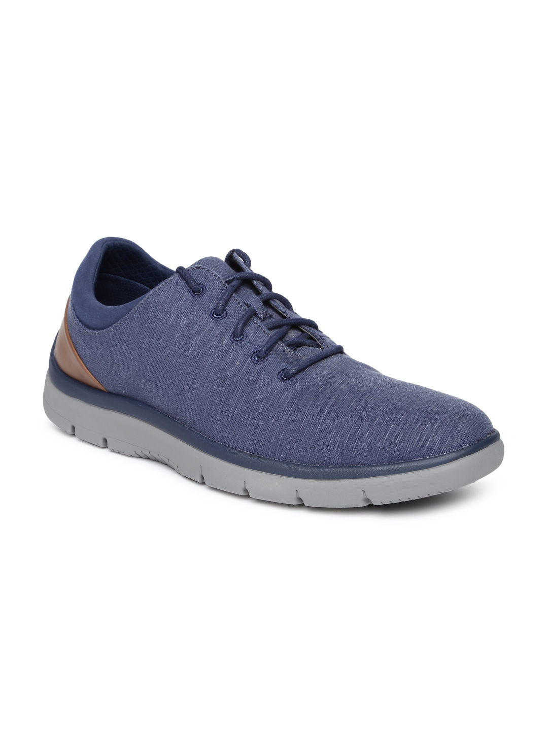 Clarks navy blue outlet sneakers