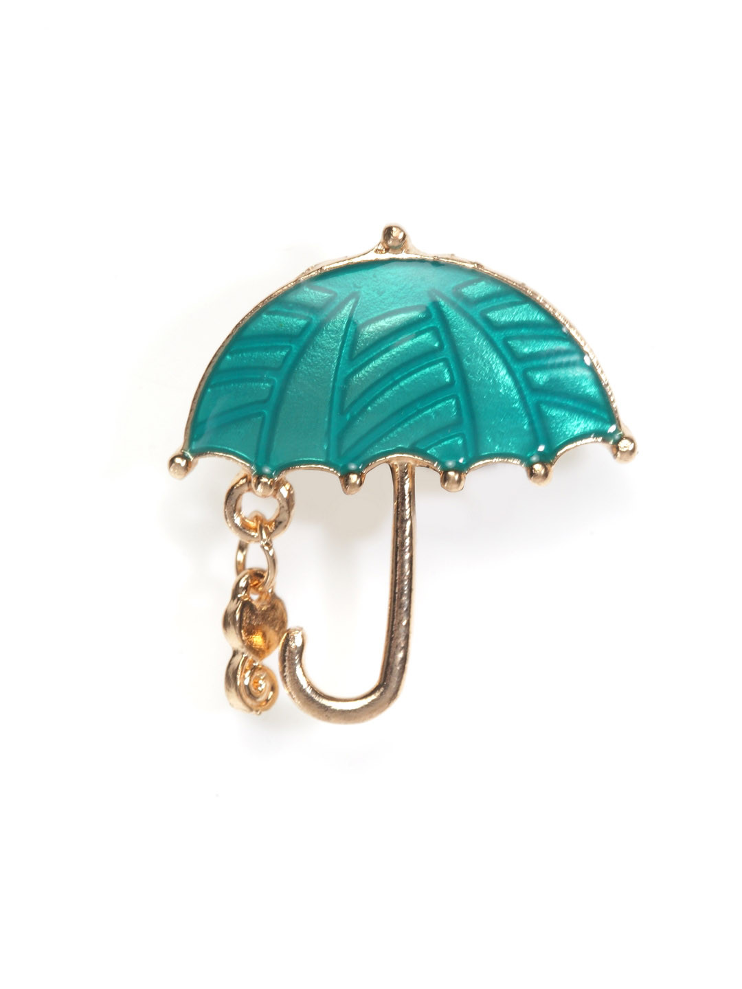 Alvaro Castagnino Men Turquoise Blue & Gold-Toned Brooch