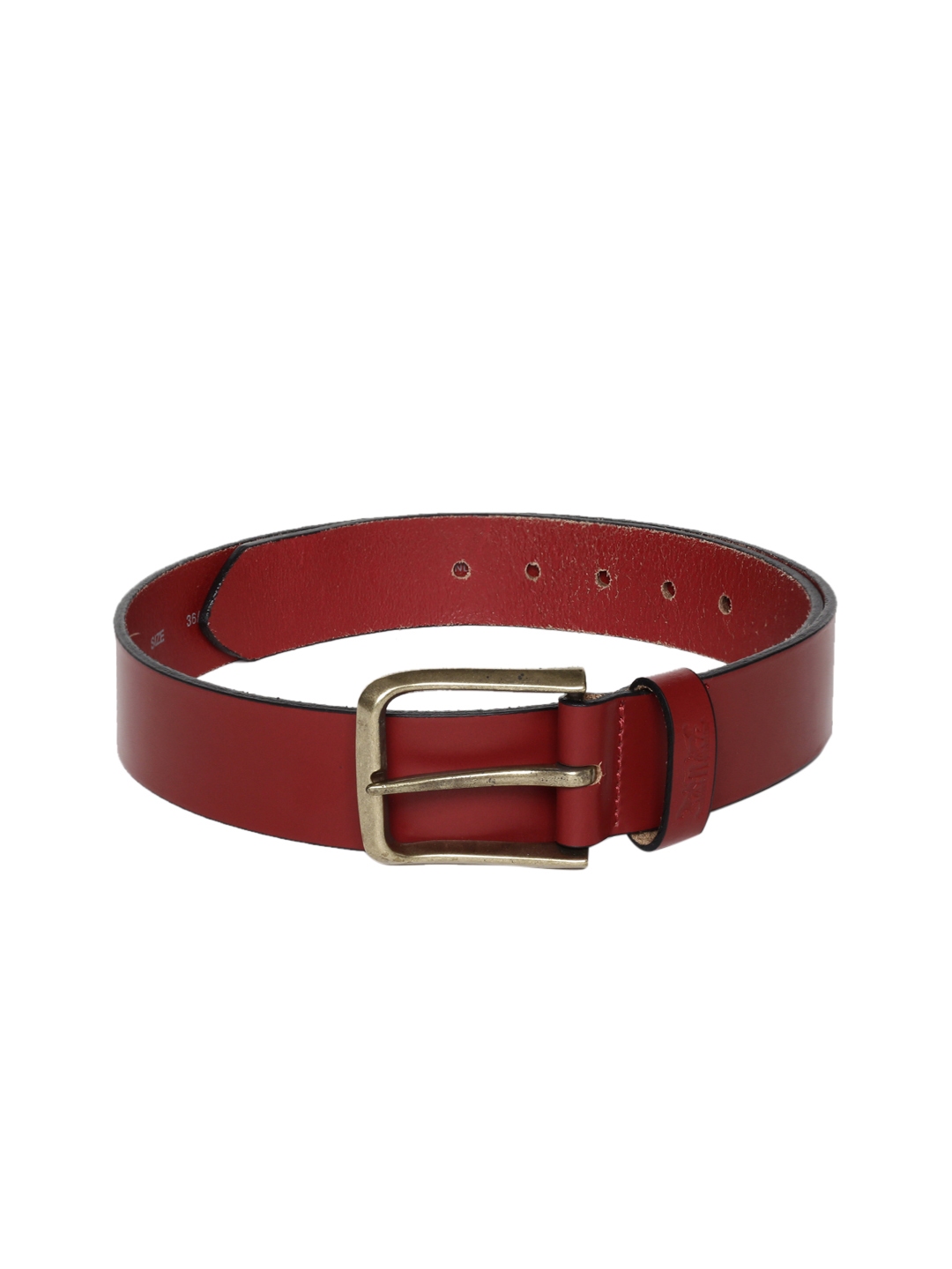 Buy Levis Men Red Solid Belt - Belts for Men 7728470 | Myntra