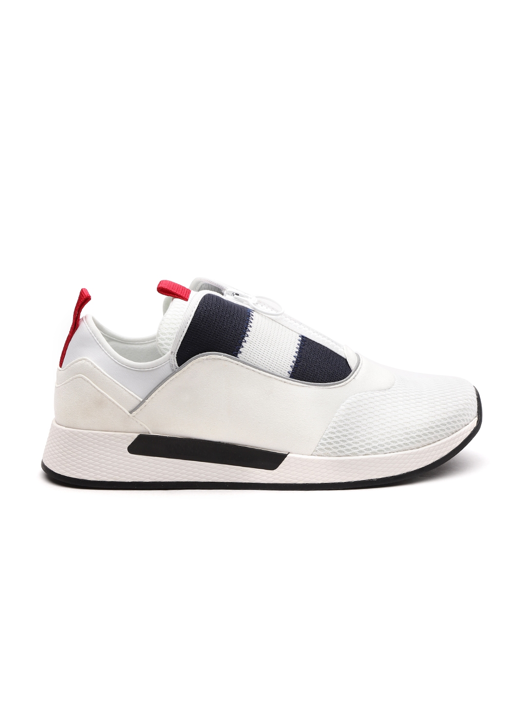 Buy Tommy Hilfiger Men White & Navy Sneakers - Casual Shoes Men 7729637 | Myntra