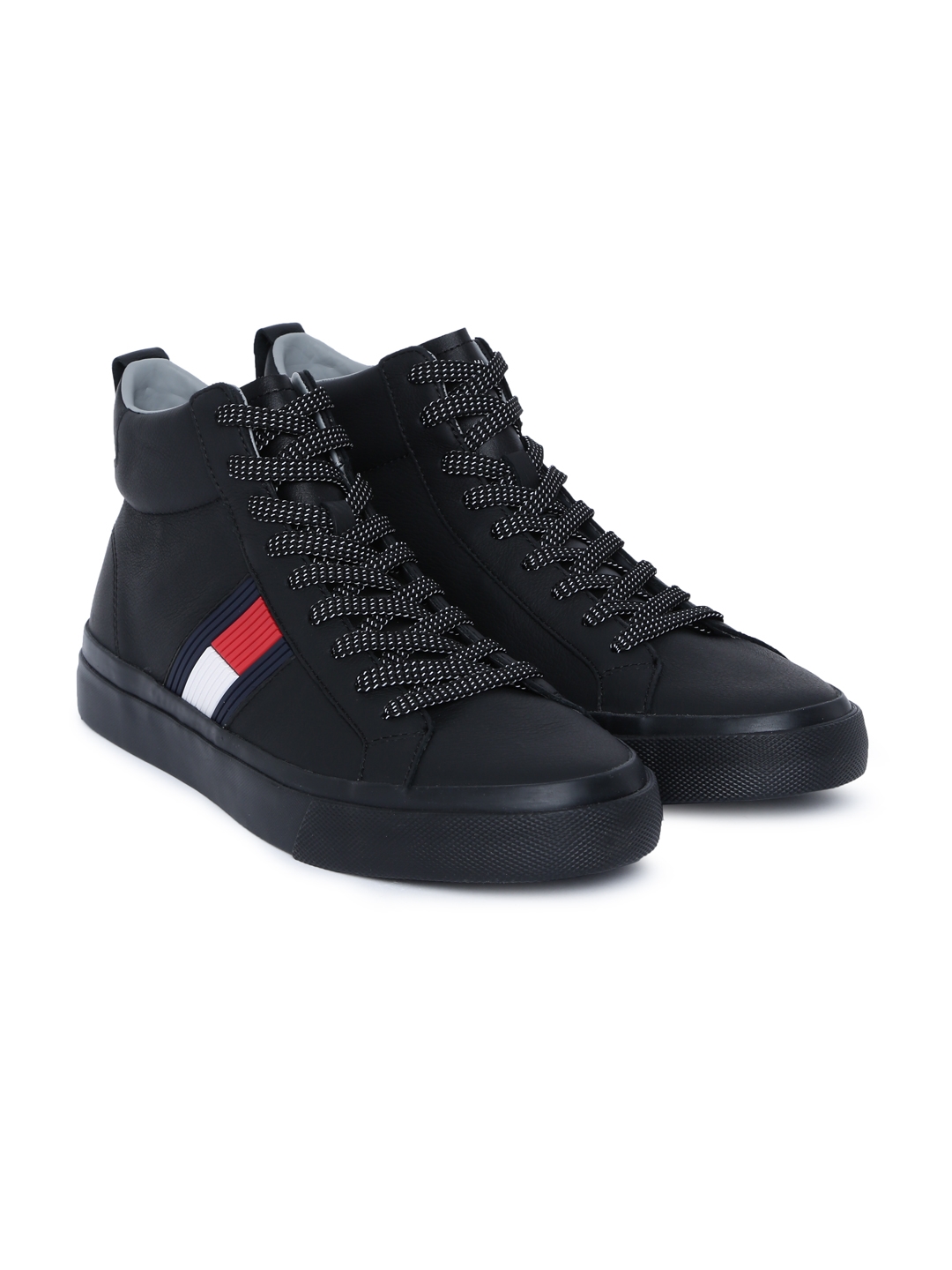 tommy black sneakers