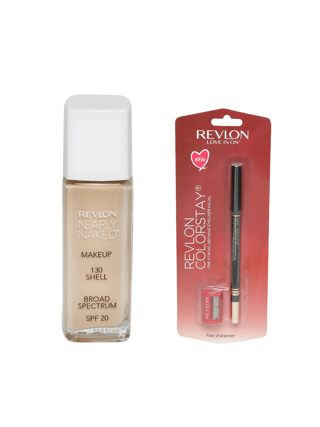 Revlon Nearly Naked Shell SPF 20 Foundation & Kajal