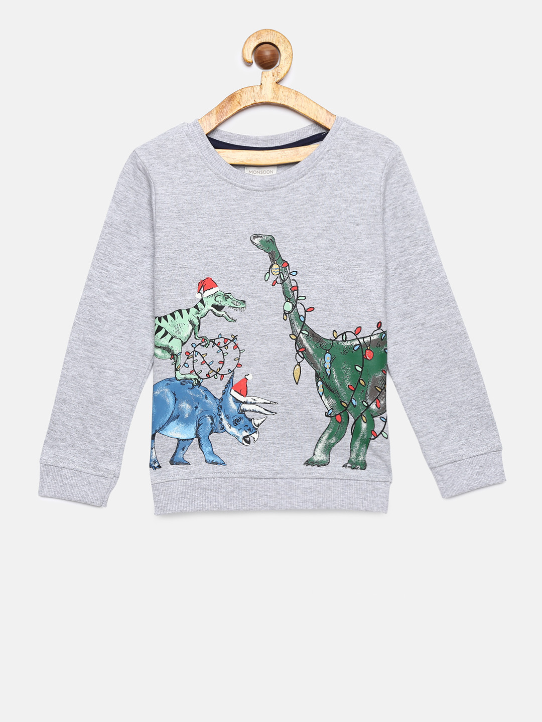 MONSOON CHILDREN Girls Grey Printed Sweatshirt