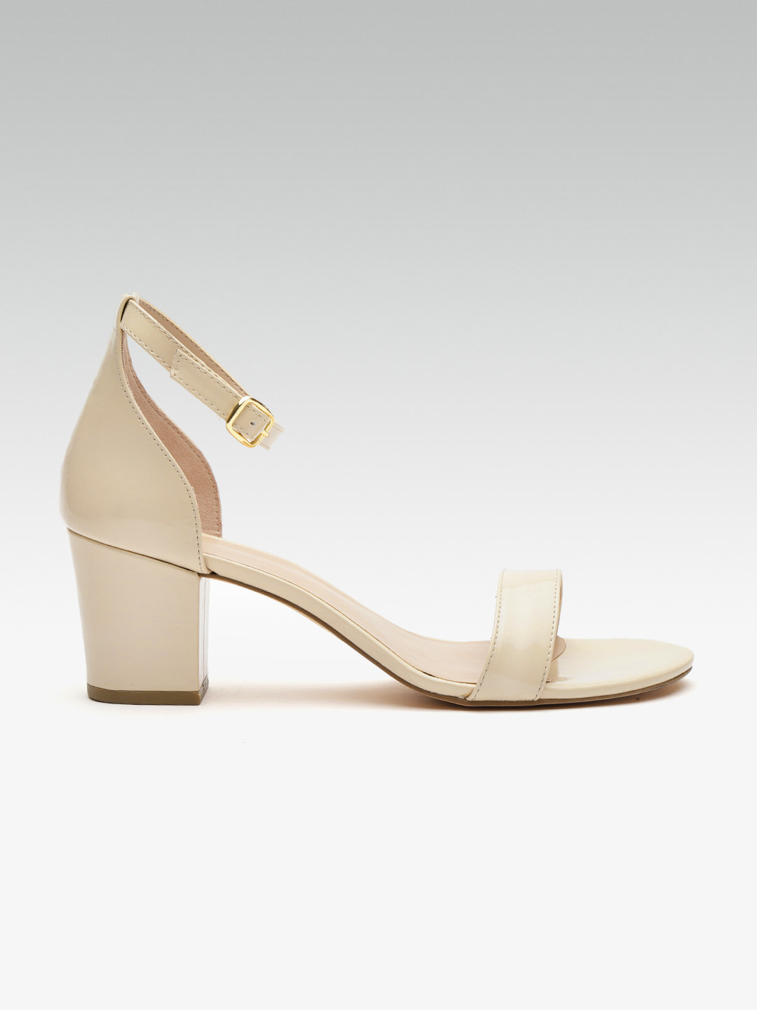Buy Carlton London Women Cream Coloured Solid Heels Heels For