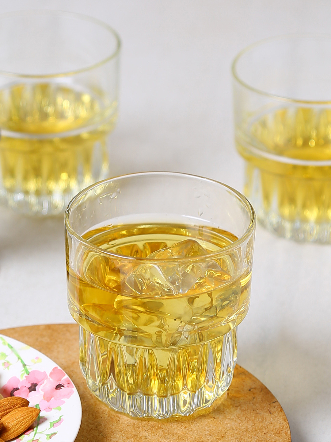 Uniglass Hills Whiskey Glass Lead Free 266ml Transparent Set of 6