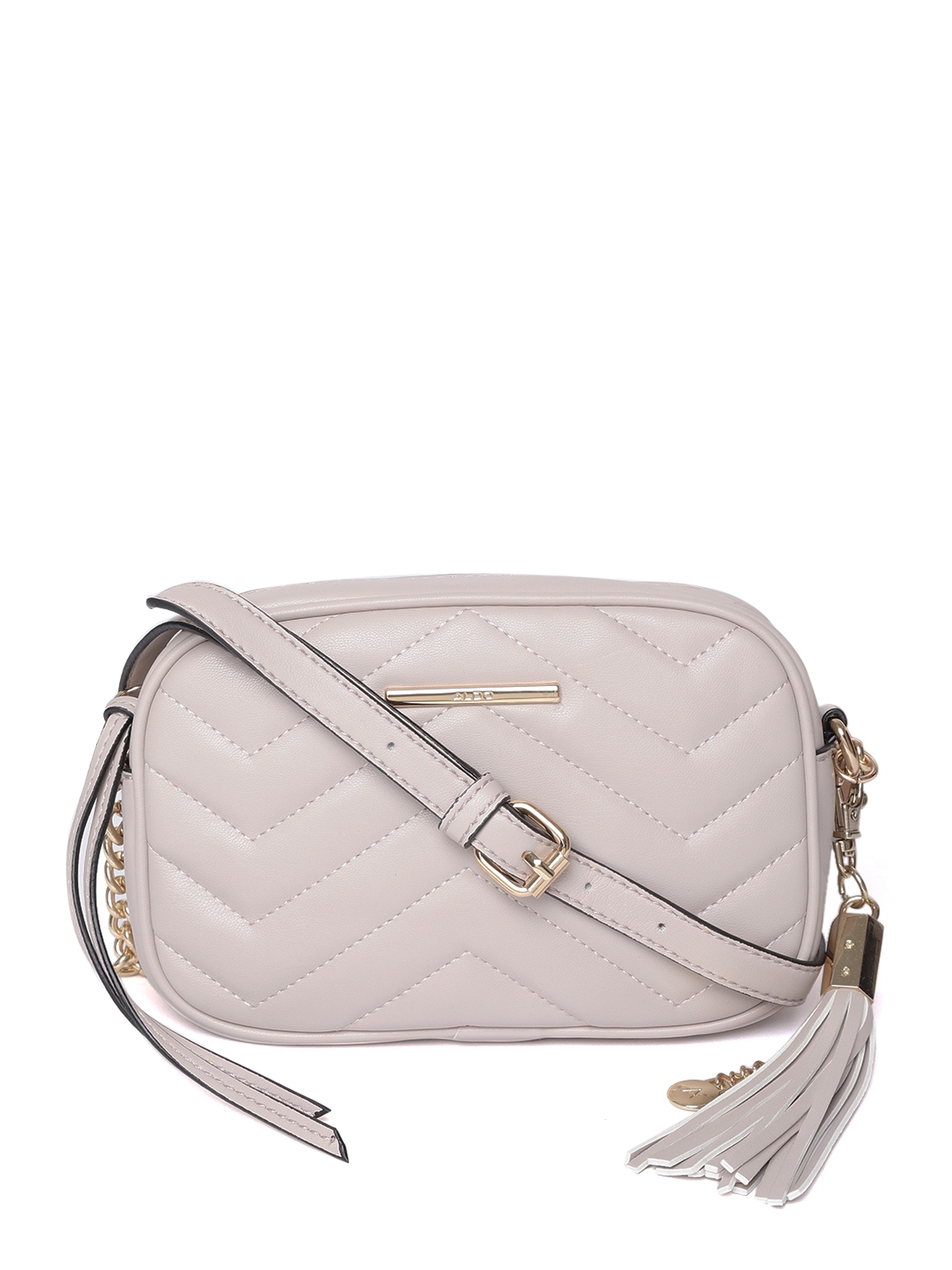 ALDO Beige Quilted Sling Bag