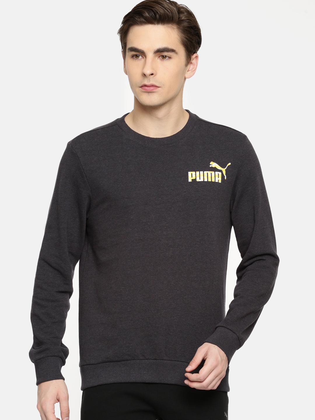 puma charcoal grey sweatshirt