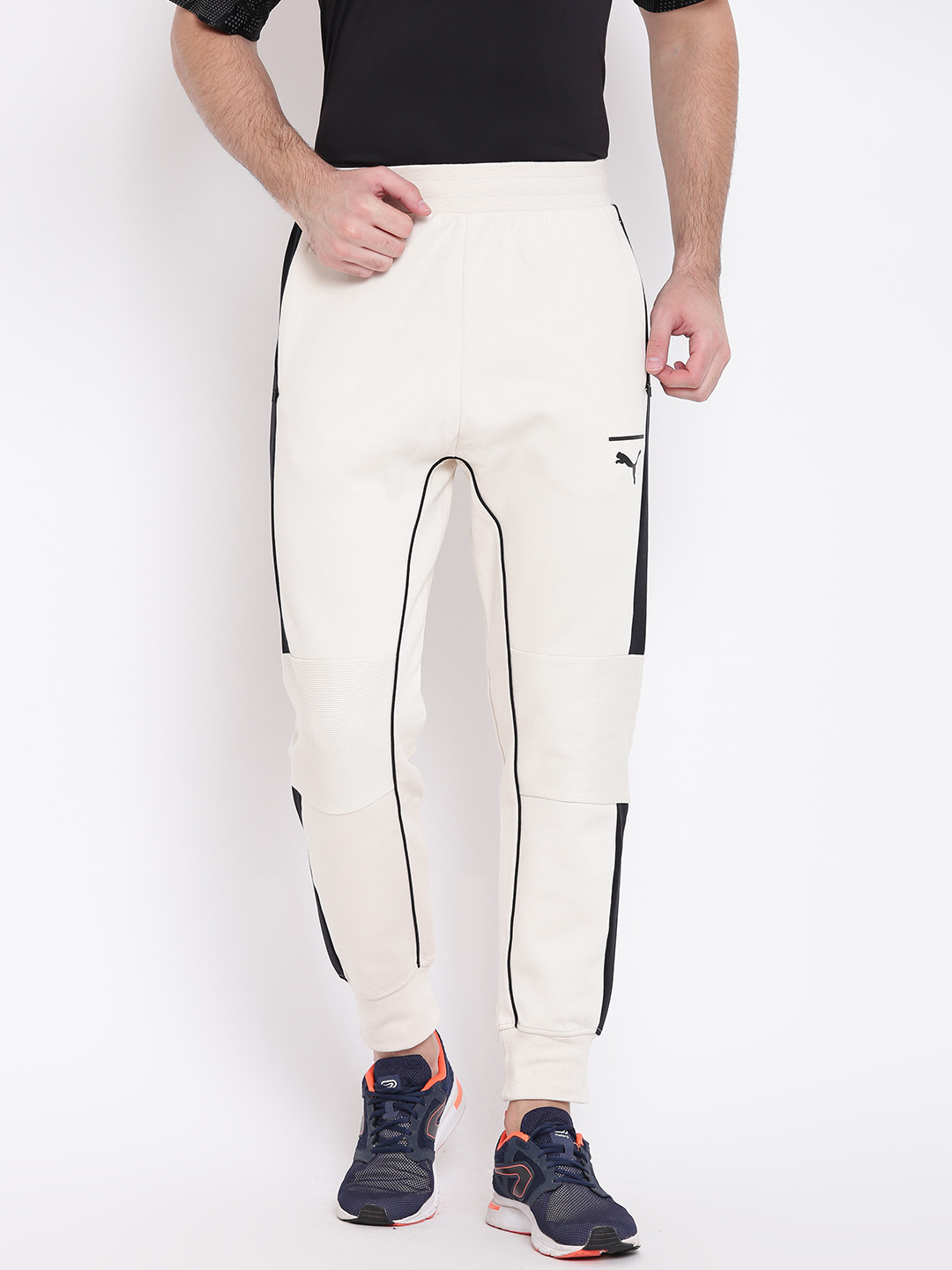 Buy Puma Men Off White Evo T7 Joggers - Track Pants for Men 7748881 | Myntra