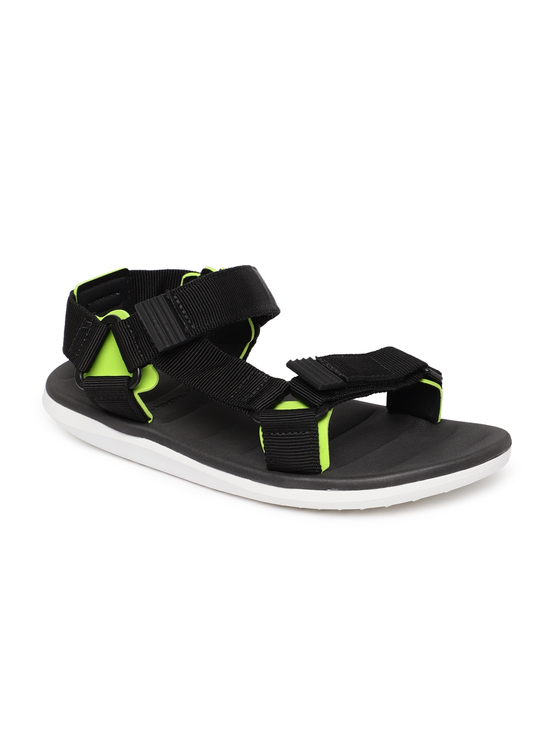 Buy Rider Men Black Fluorescent Green Comfort Sandals Sandals