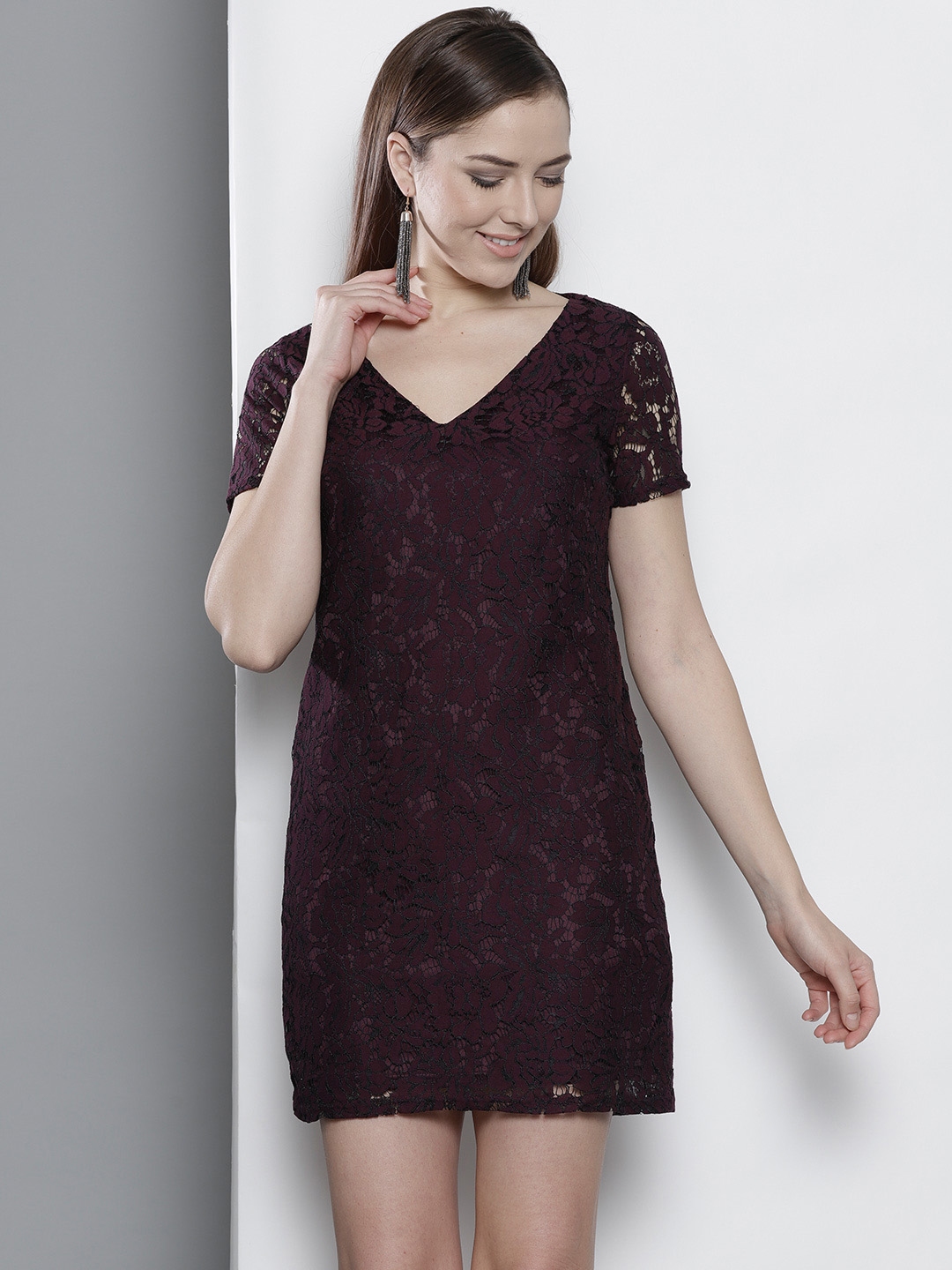dorothy perkins lace shift dress