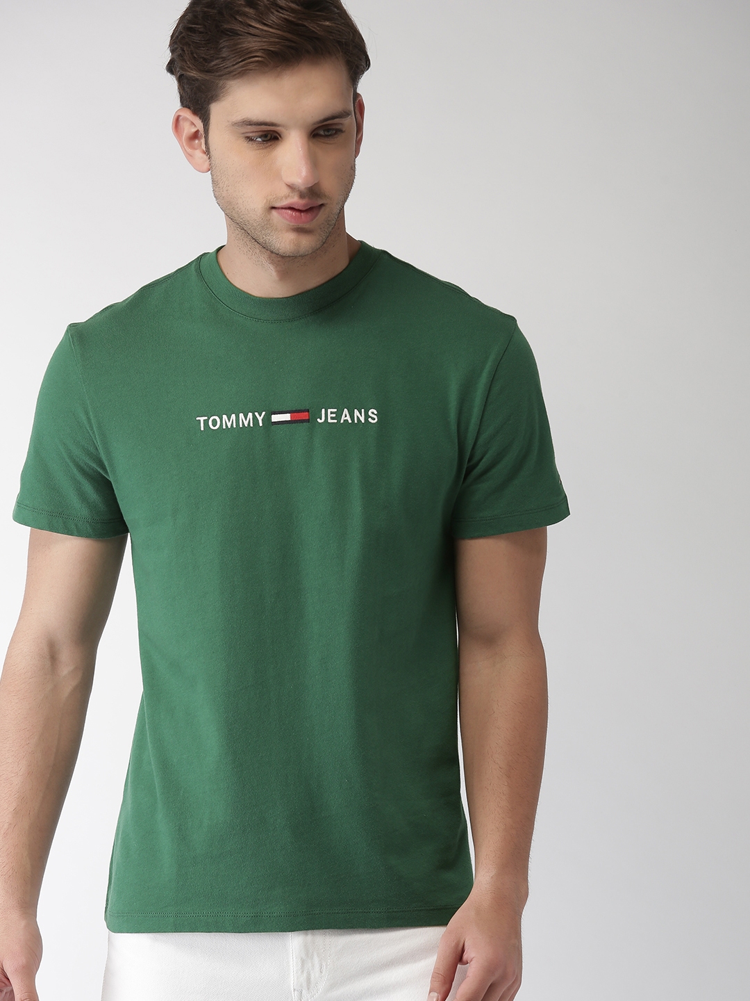 tommy jeans green t shirt