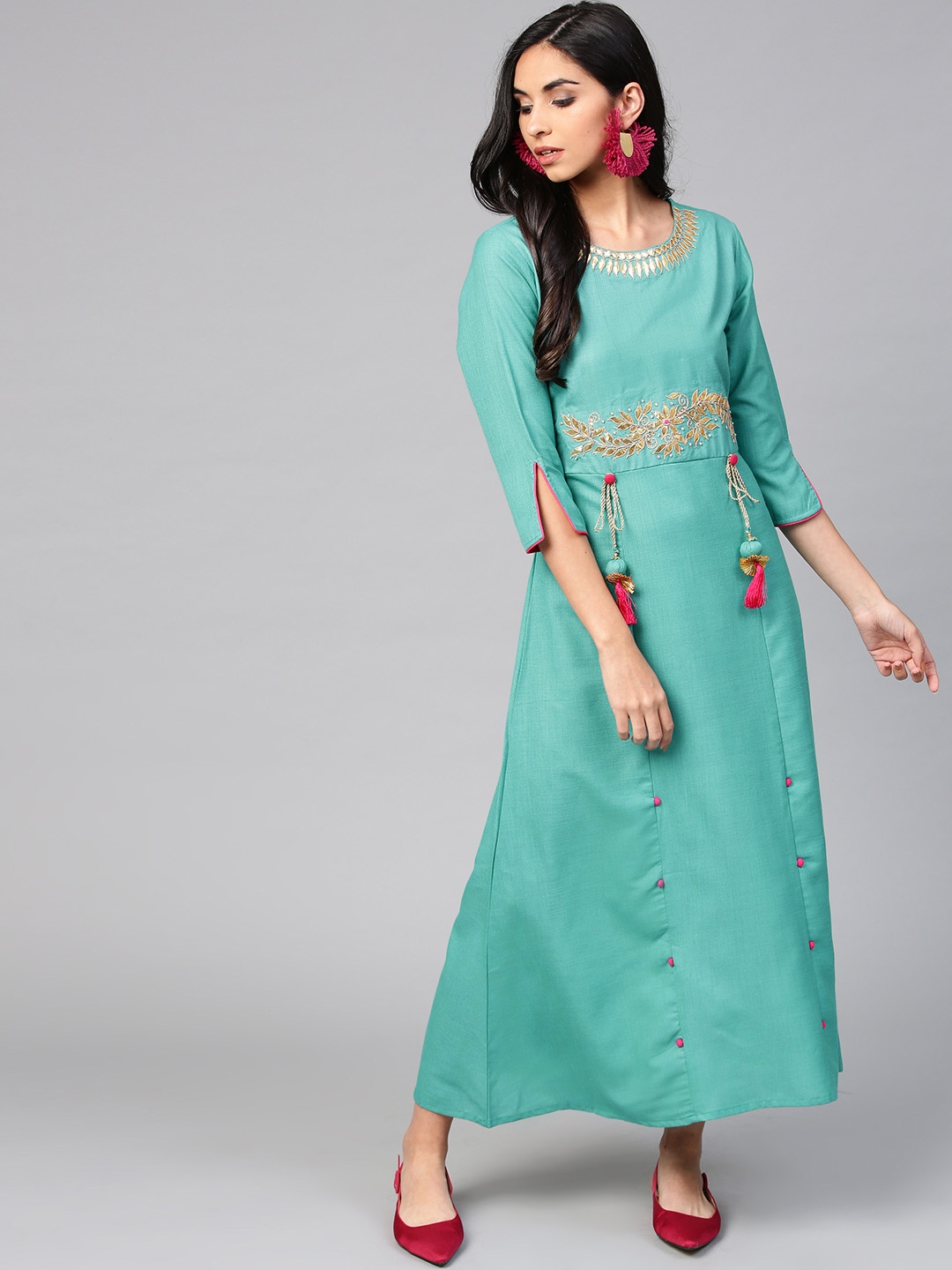 gota patti suits myntra