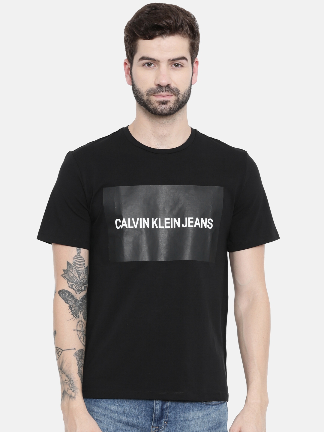 calvin klein black t shirt mens