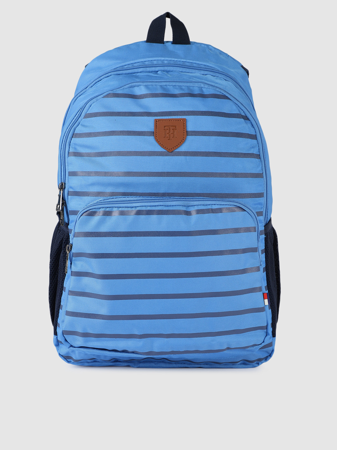 Tommy Hilfiger Unisex Blue Striped Backpack