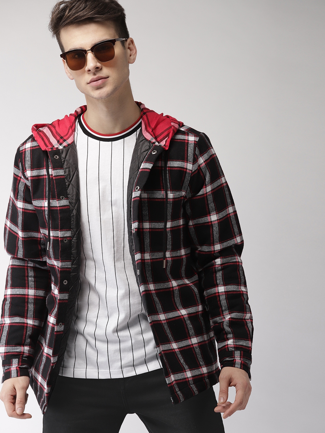 Checkered windbreaker forever 21 store