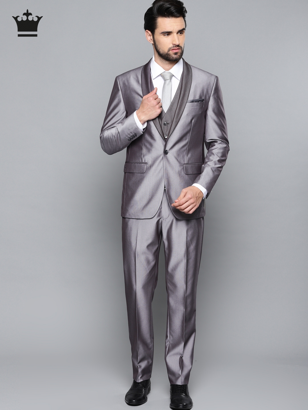 Louis Philippe Grey Four Piece Suit