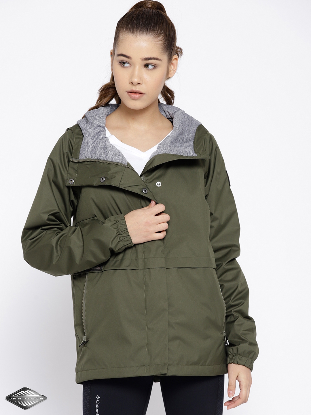 Buy Columbia Women Olive Green Helvetia Heights Solid Hiking