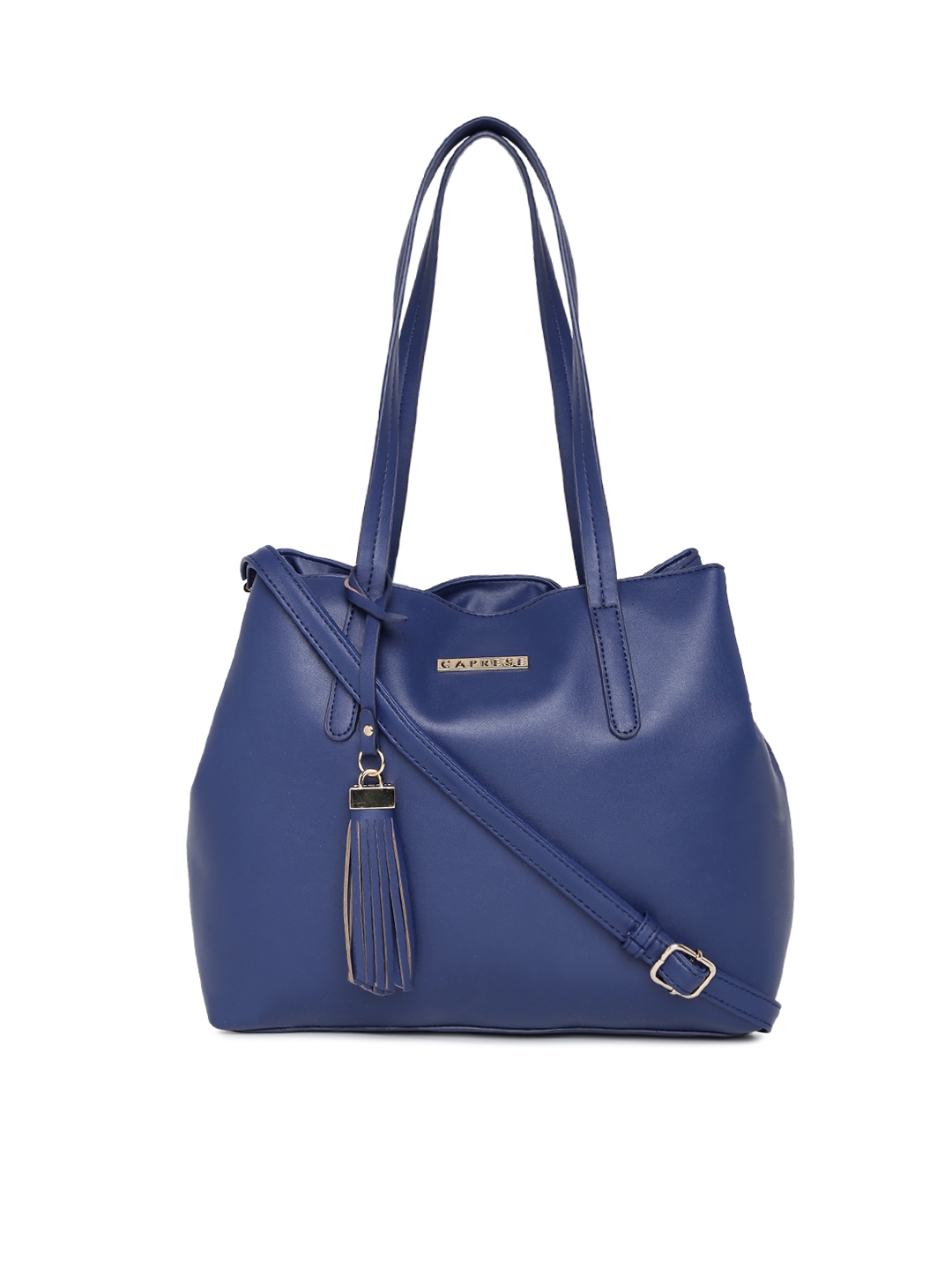 Caprese Navy Blue Solid Shoulder Bag