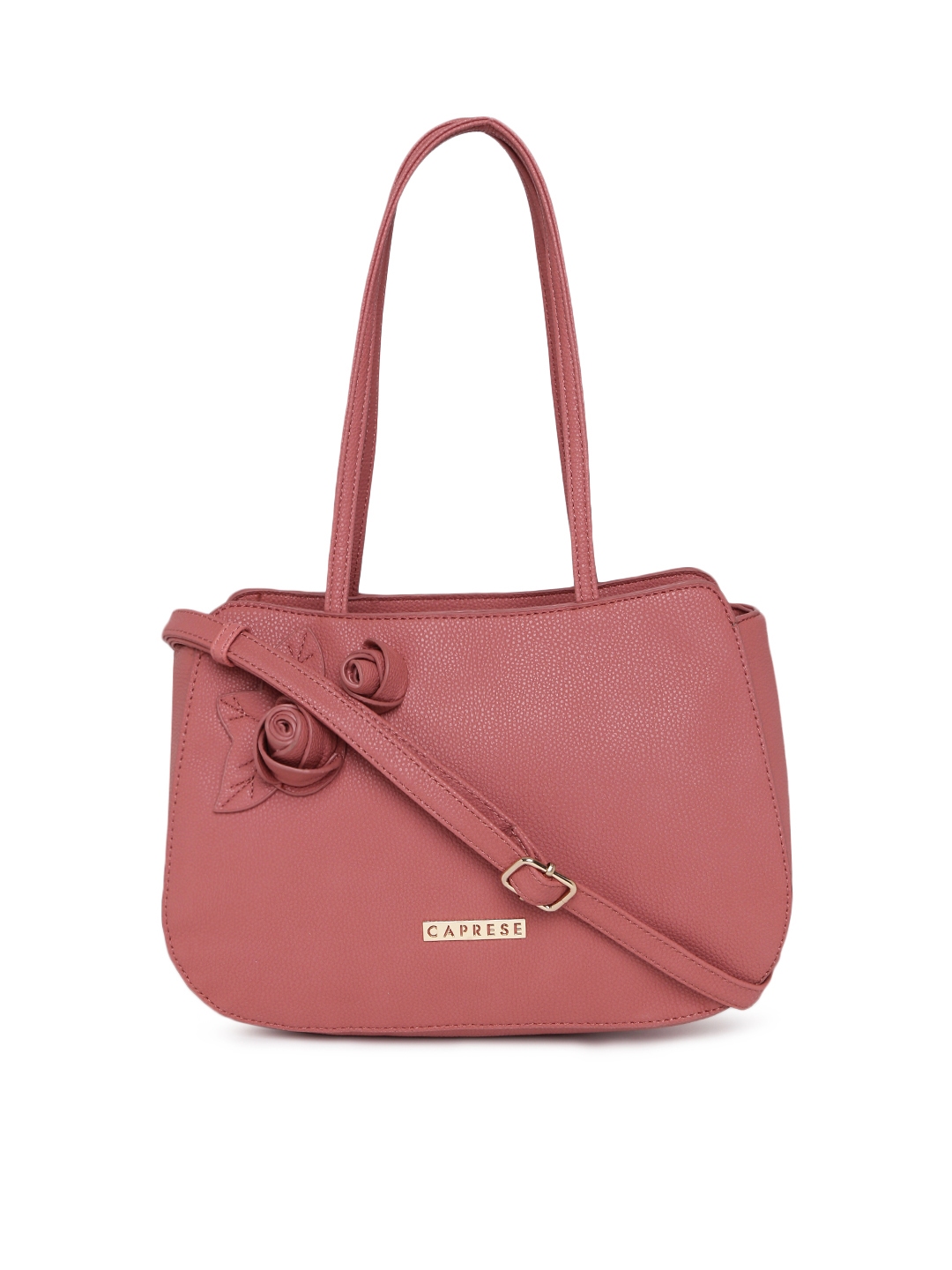 Buy Caprese Pink Solid Shoulder Bag Handbags for Women 7785952