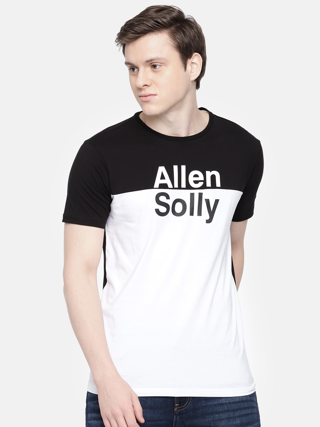 allen solly t shirts myntra