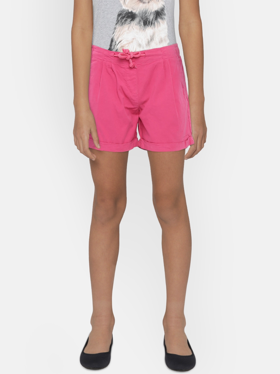 shorts for girls myntra