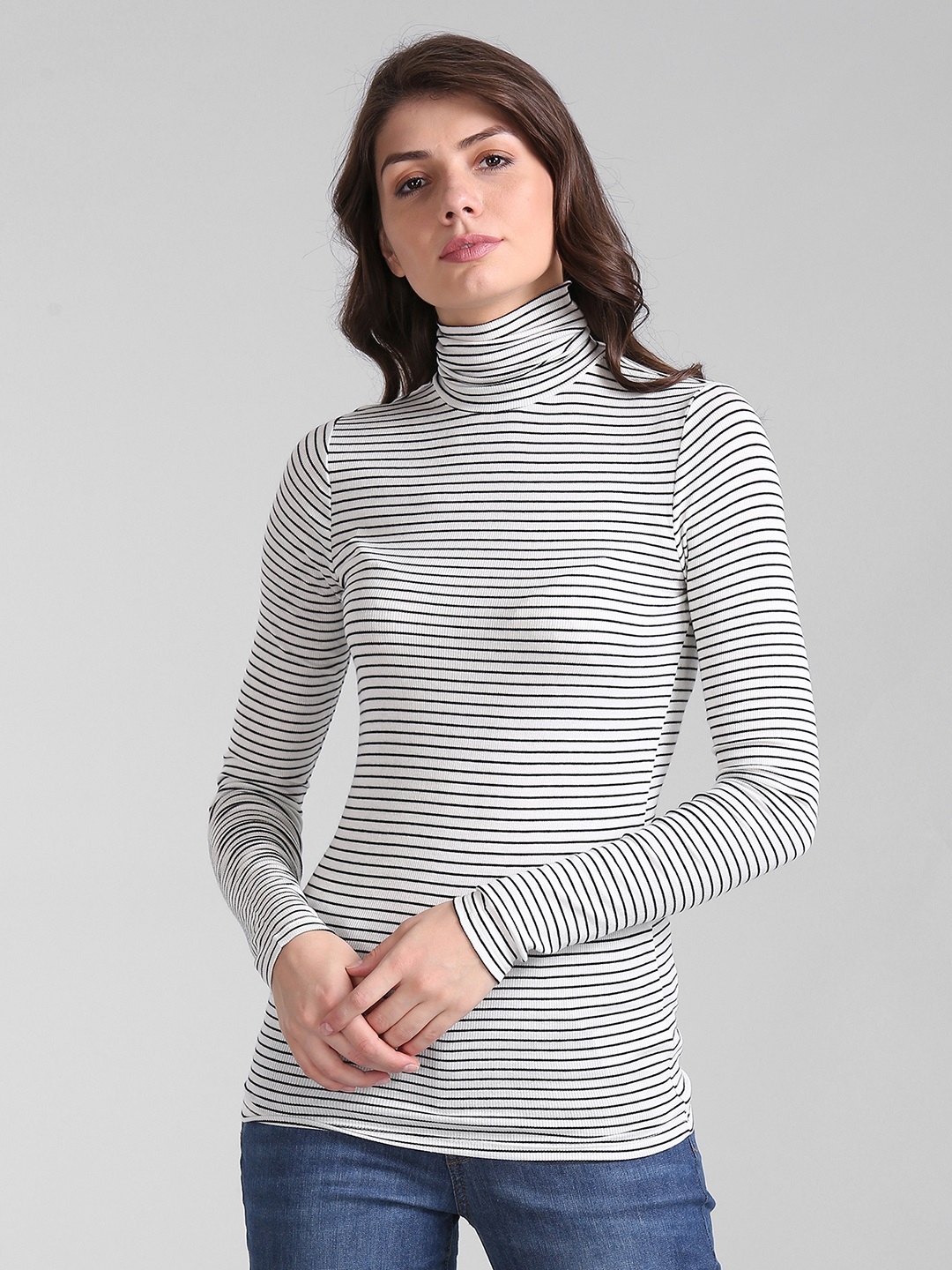 gap striped turtleneck