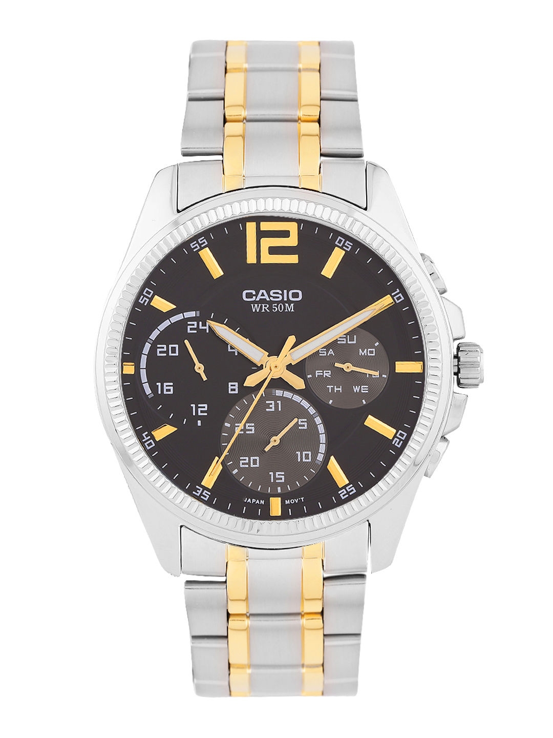 Buy CASIO Enticer Men Black Multi Dial Watch MTP E305SG 1AVDF A996 Watches for Men 784627 Myntra