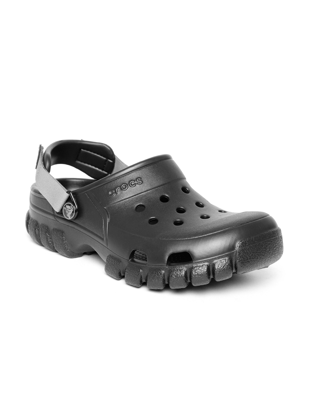 crocs unisex black solid clogs