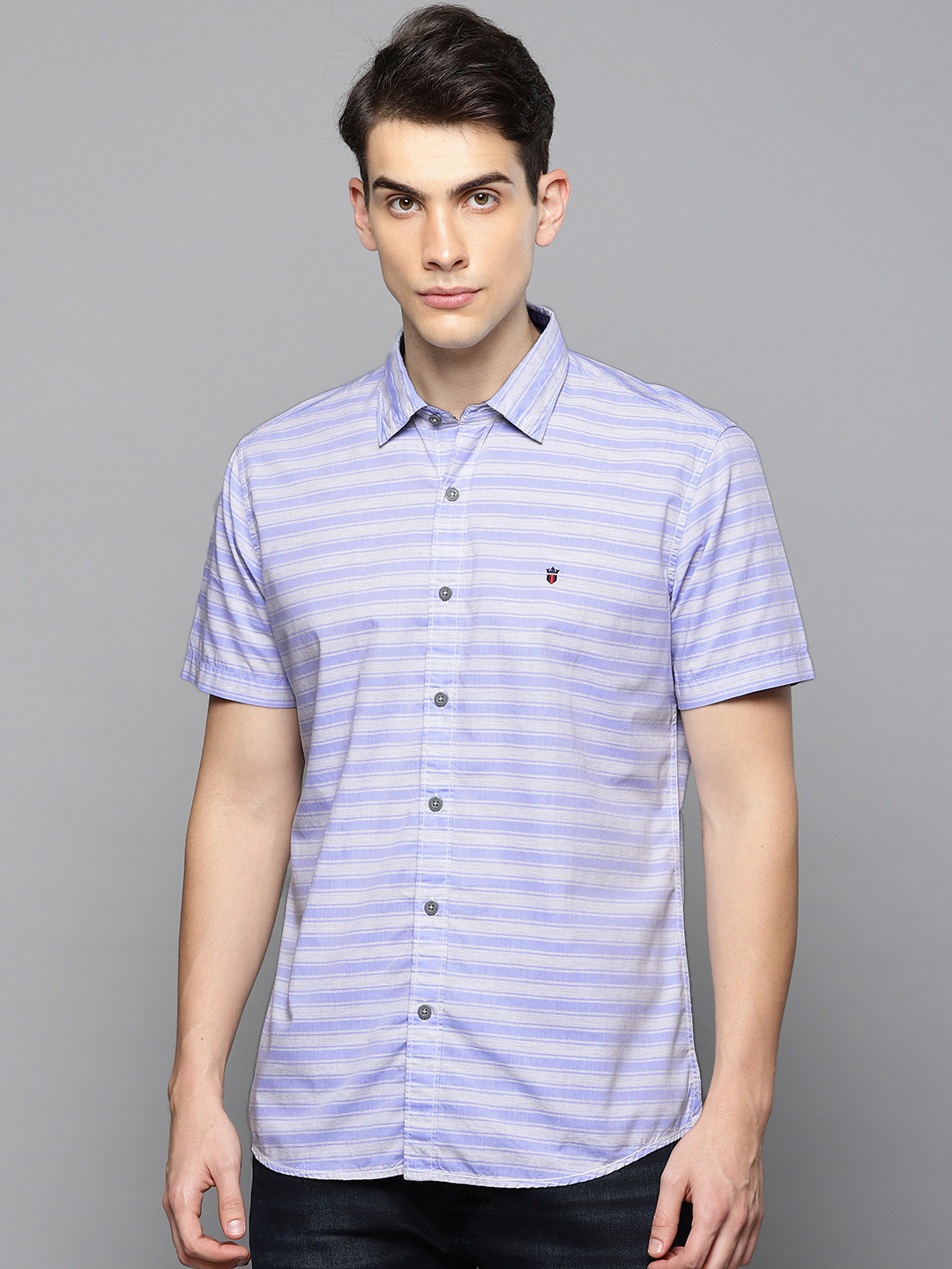 Buy Louis Philippe Sport Men Blue \u0026 Off 