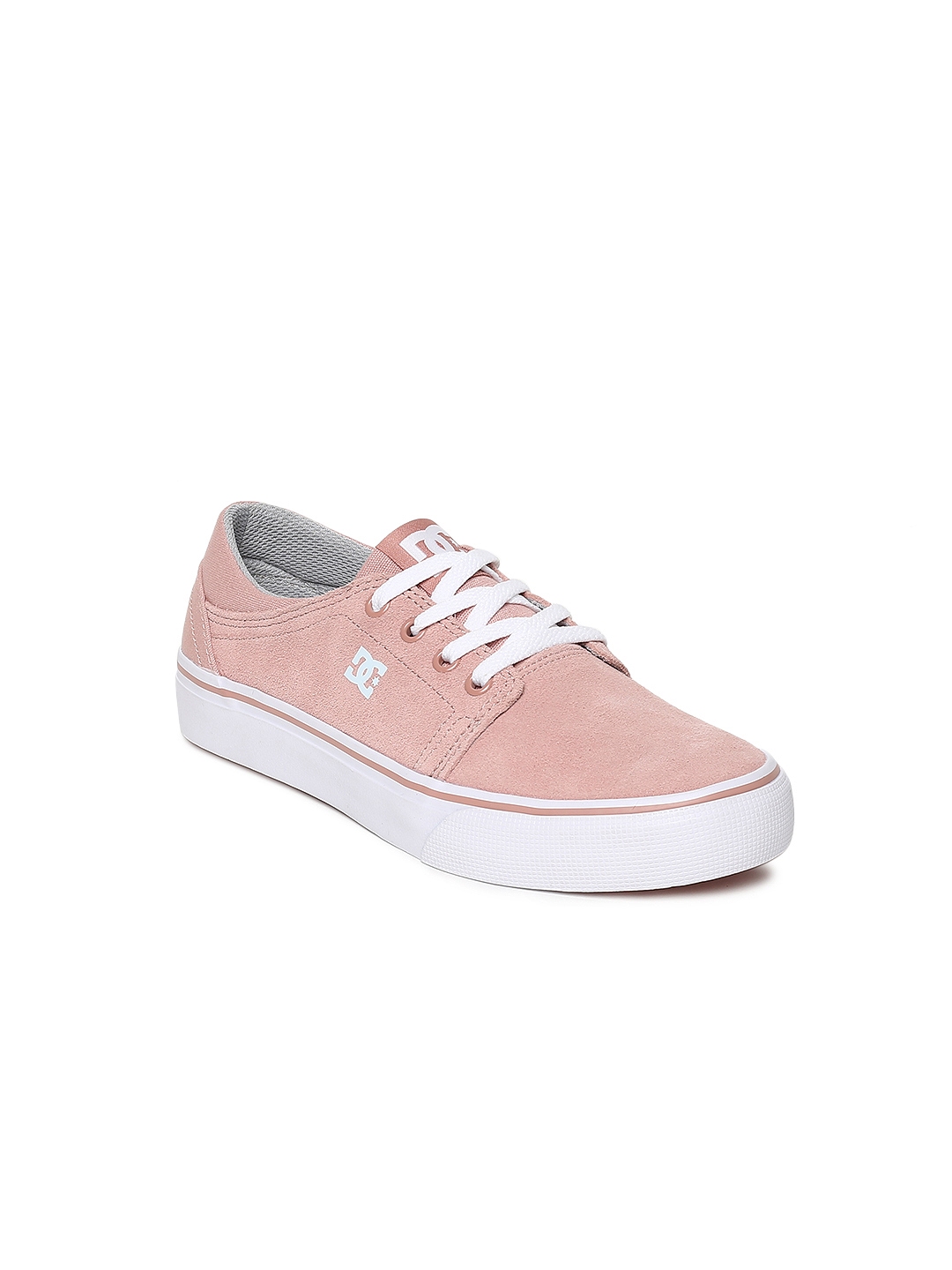 Buy DC Girls Peach Coloured Solid 