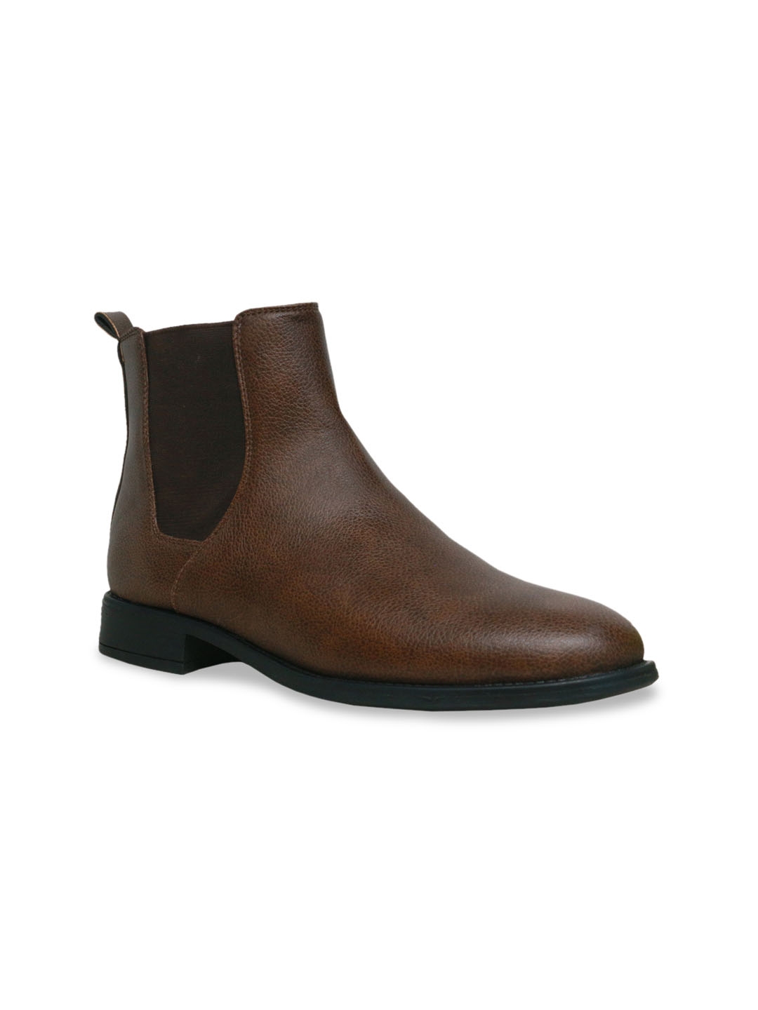 coffee brown chelsea boots
