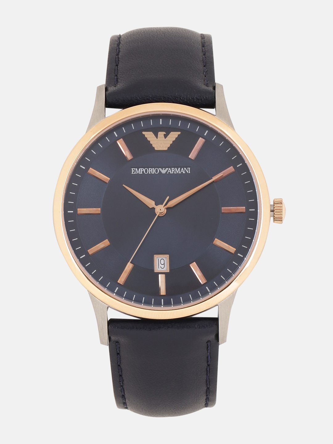 Emporio armani hotsell watches genuine leather