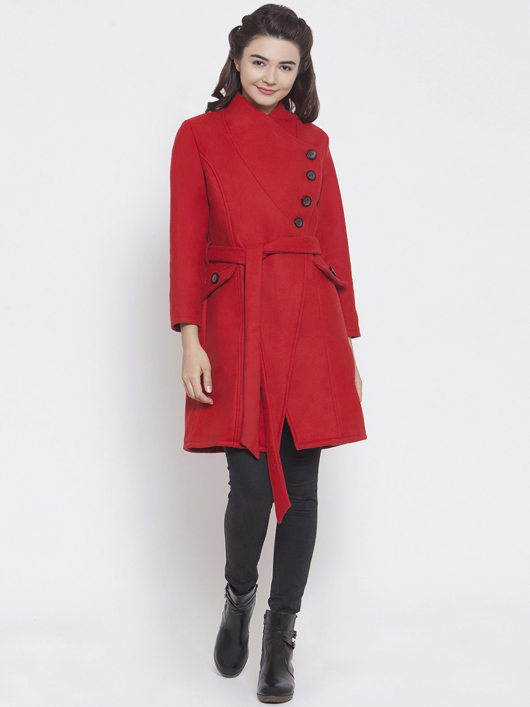 long woolen overcoat