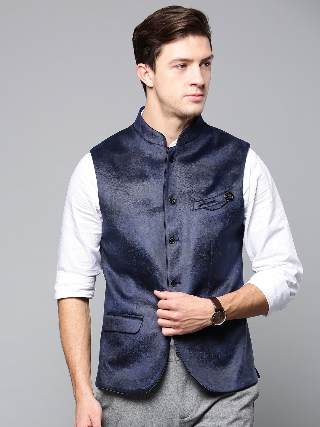 blackberry nehru jacket