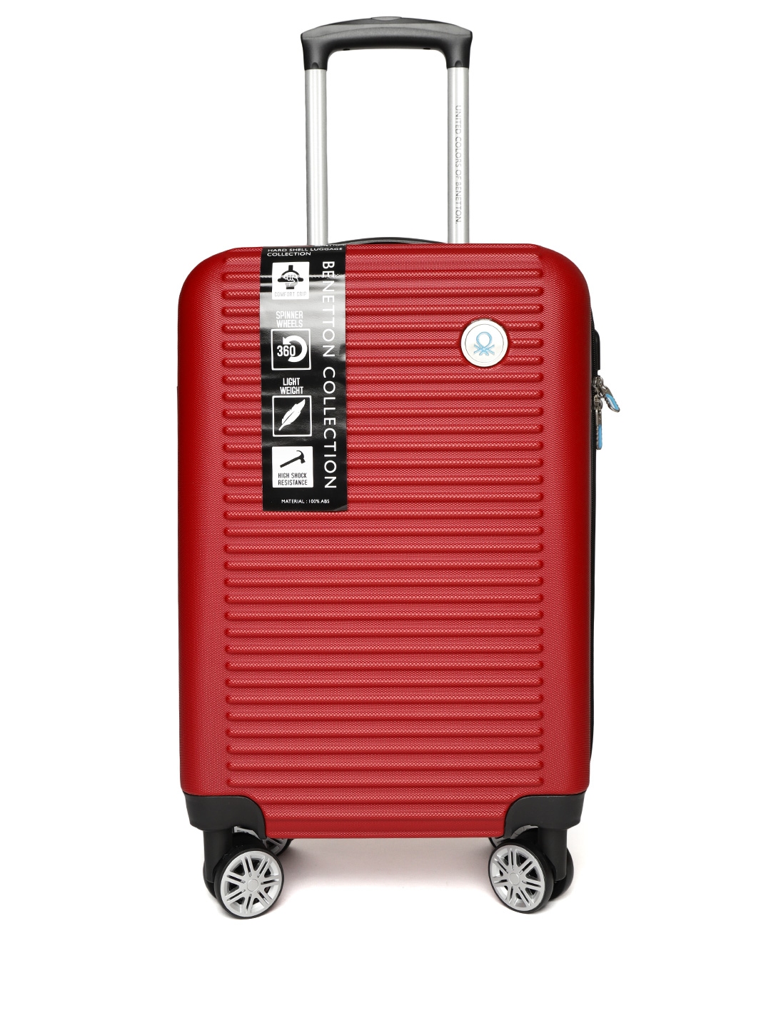 red hard luggage