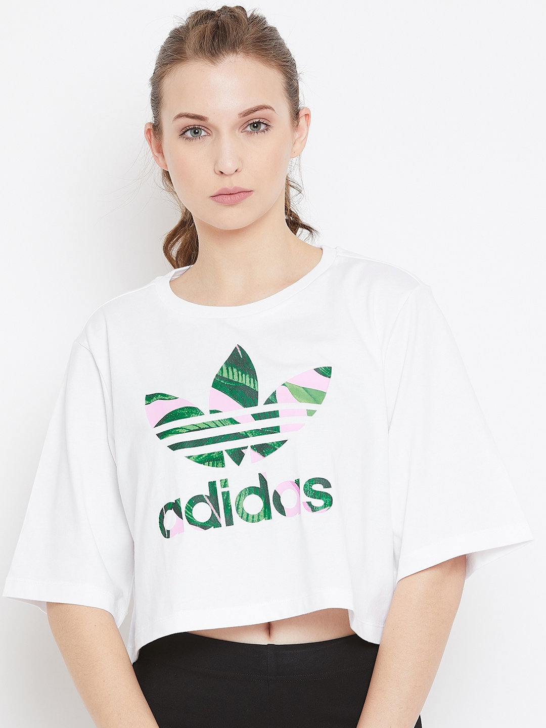 adidas printed t shirt women's