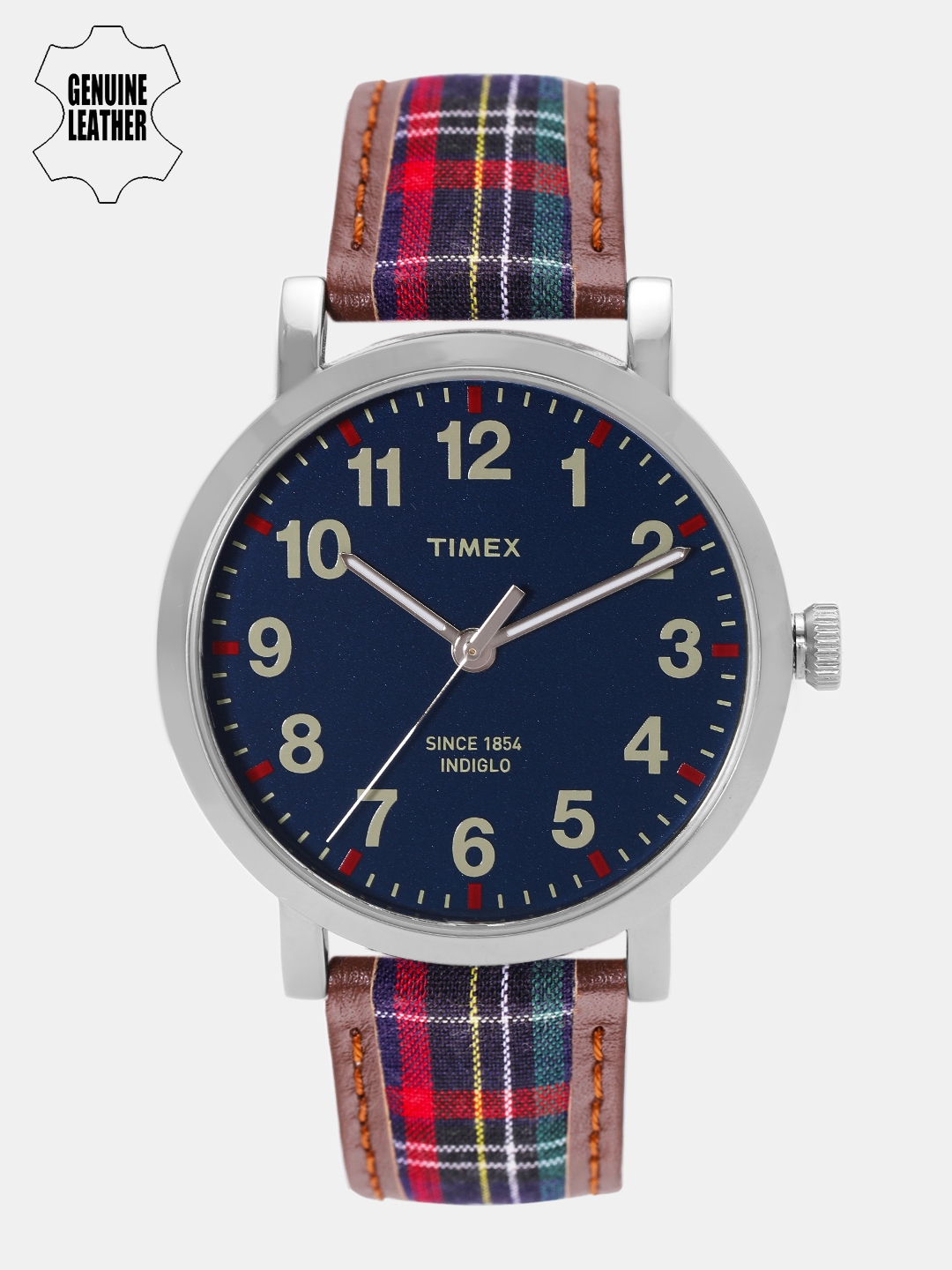 timex plaid watch band