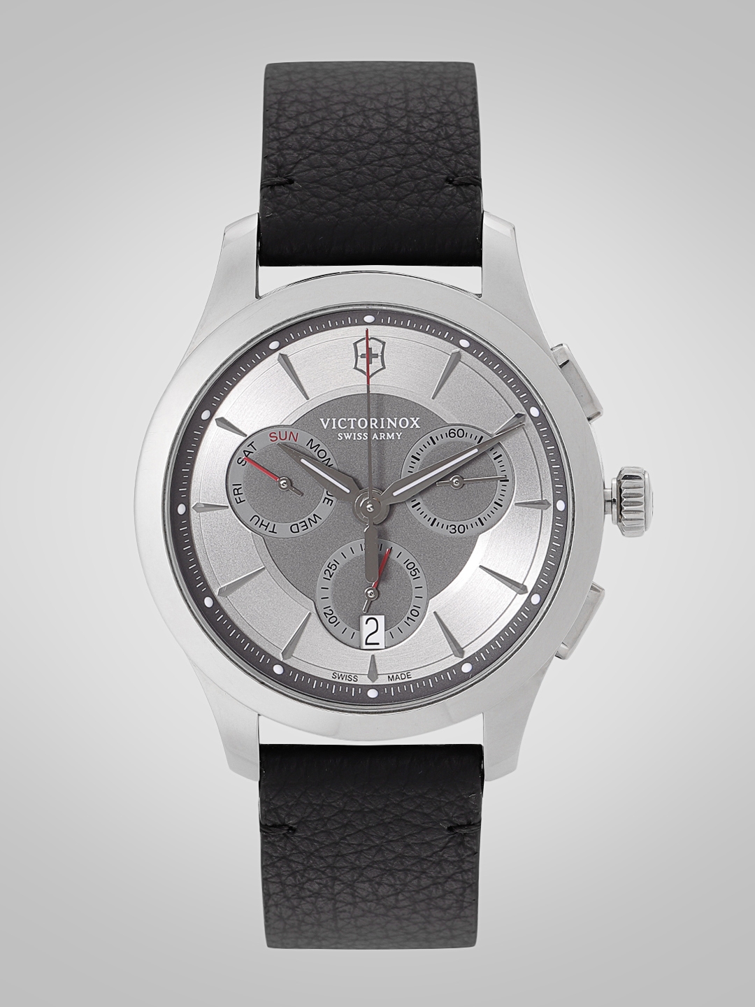 Buy Victorinox Men Grey Silver Toned Swiss Made Chronograph