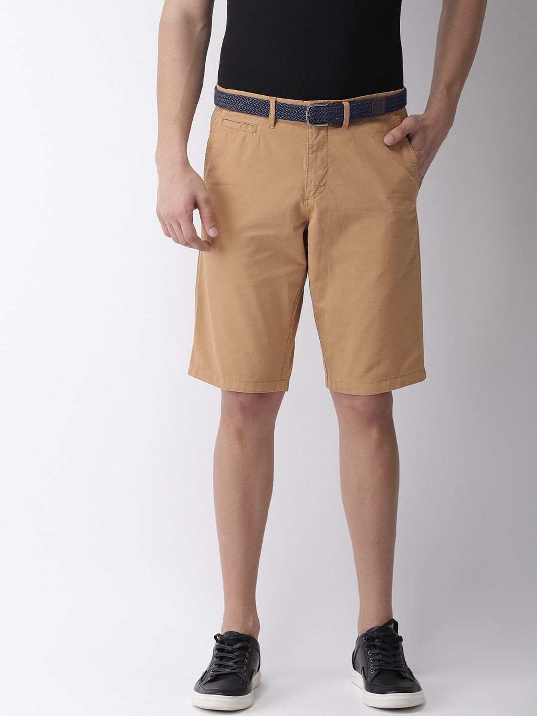 Khaki Shorts Celio Short Cargo Celio Men Cotton Cargo Shorts