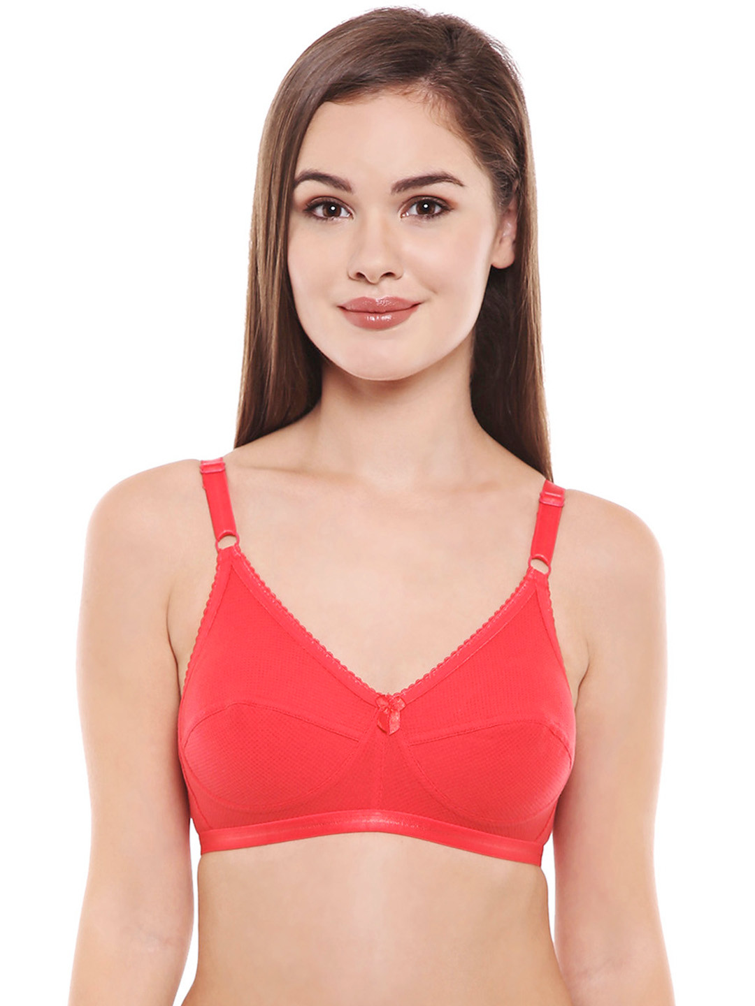 Bodycare Women Red Solid Everyday Bra CD1517RED