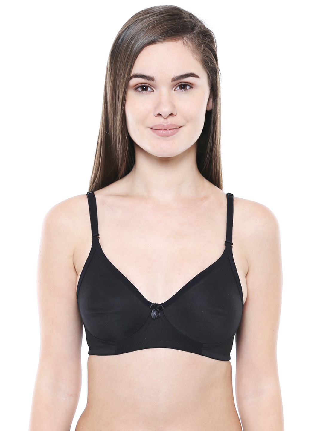 Buy Bodycare Women Pack Of 3 Black Solid T Shirt Bra 5554B - Bra for Women  7944657