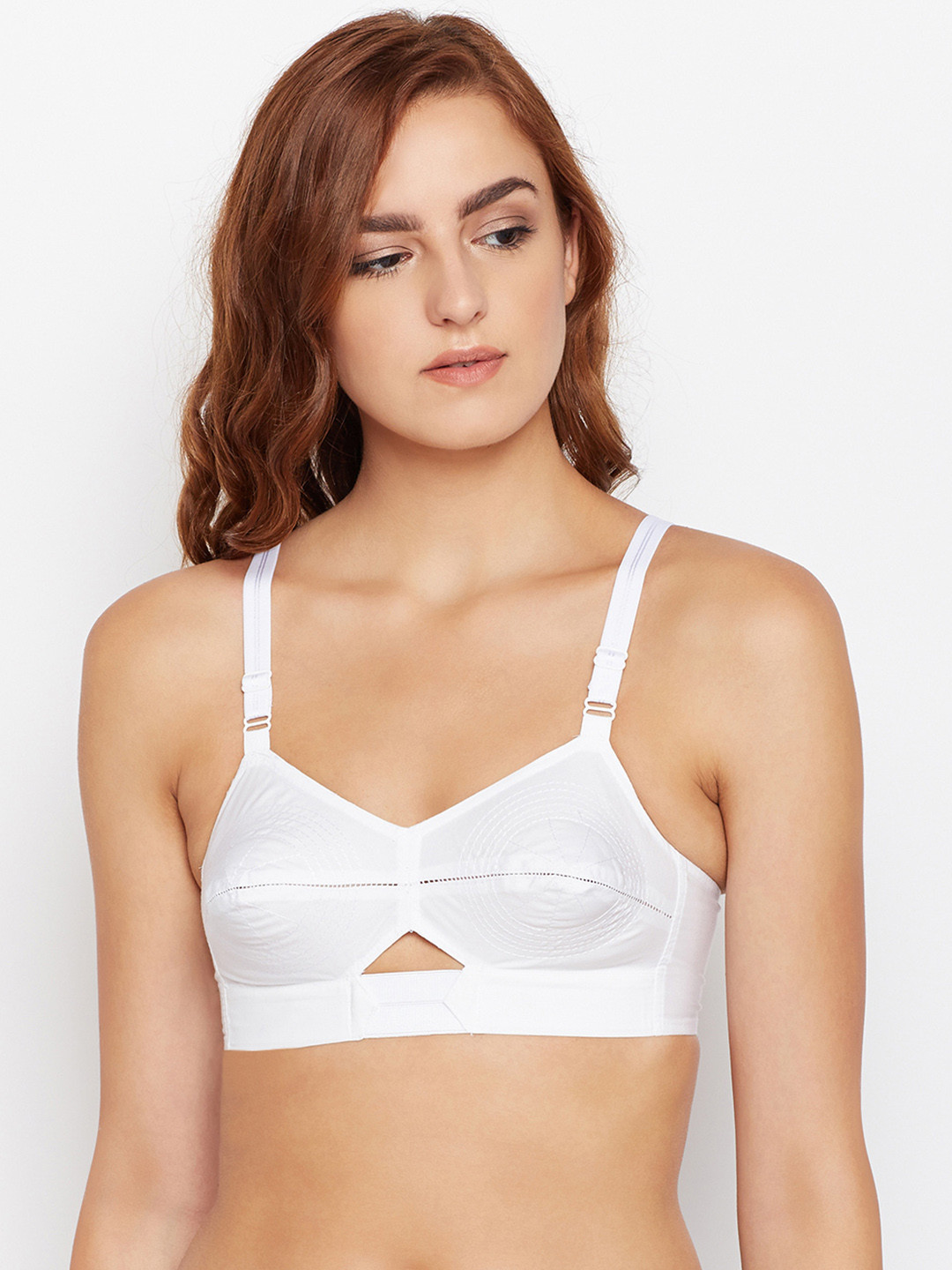 Bodycare Women White Solid Everyday Bra MSTIK-CS-W