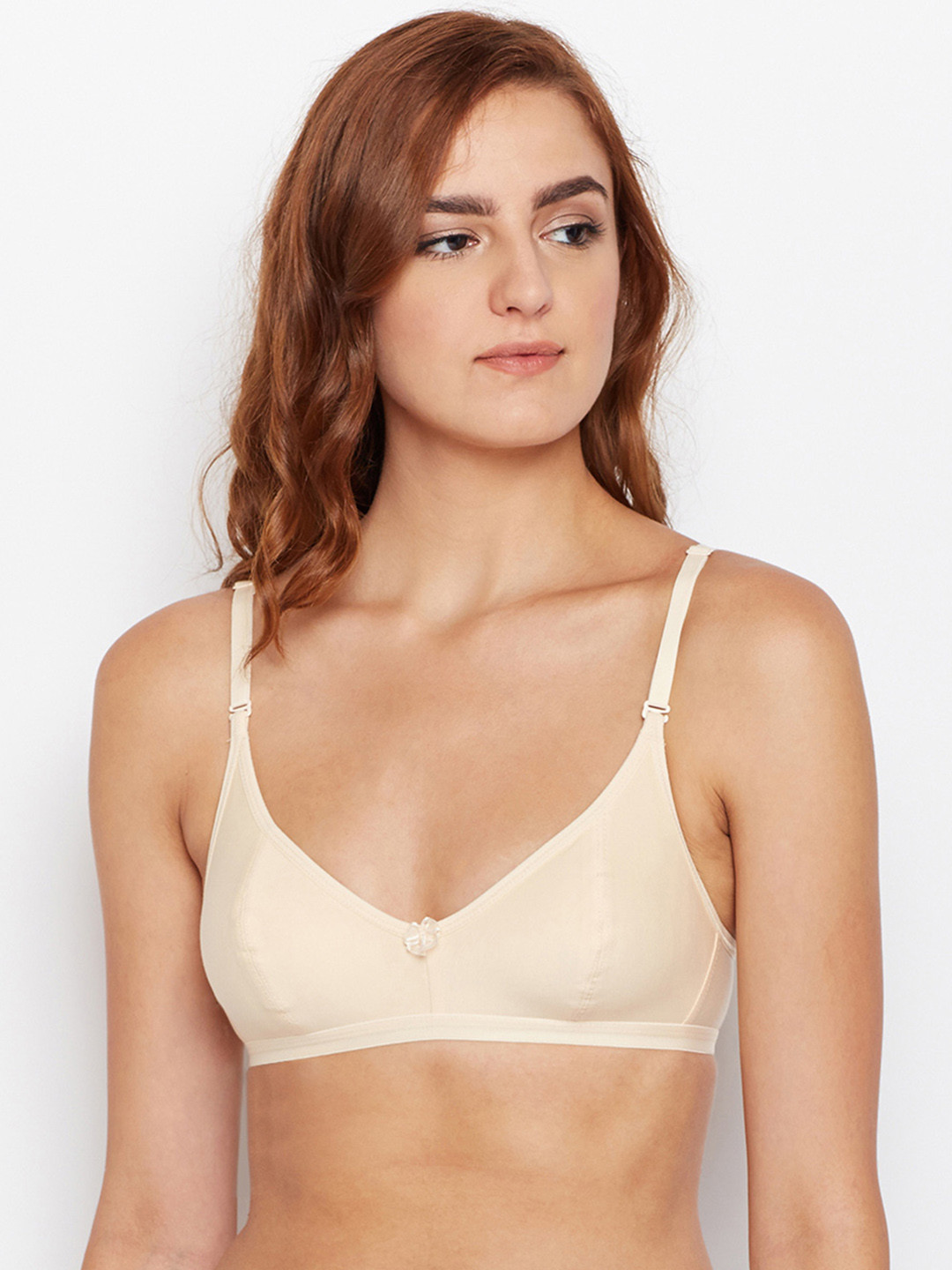 Bodycare Women Beige Solid Everyday Bra 1575S