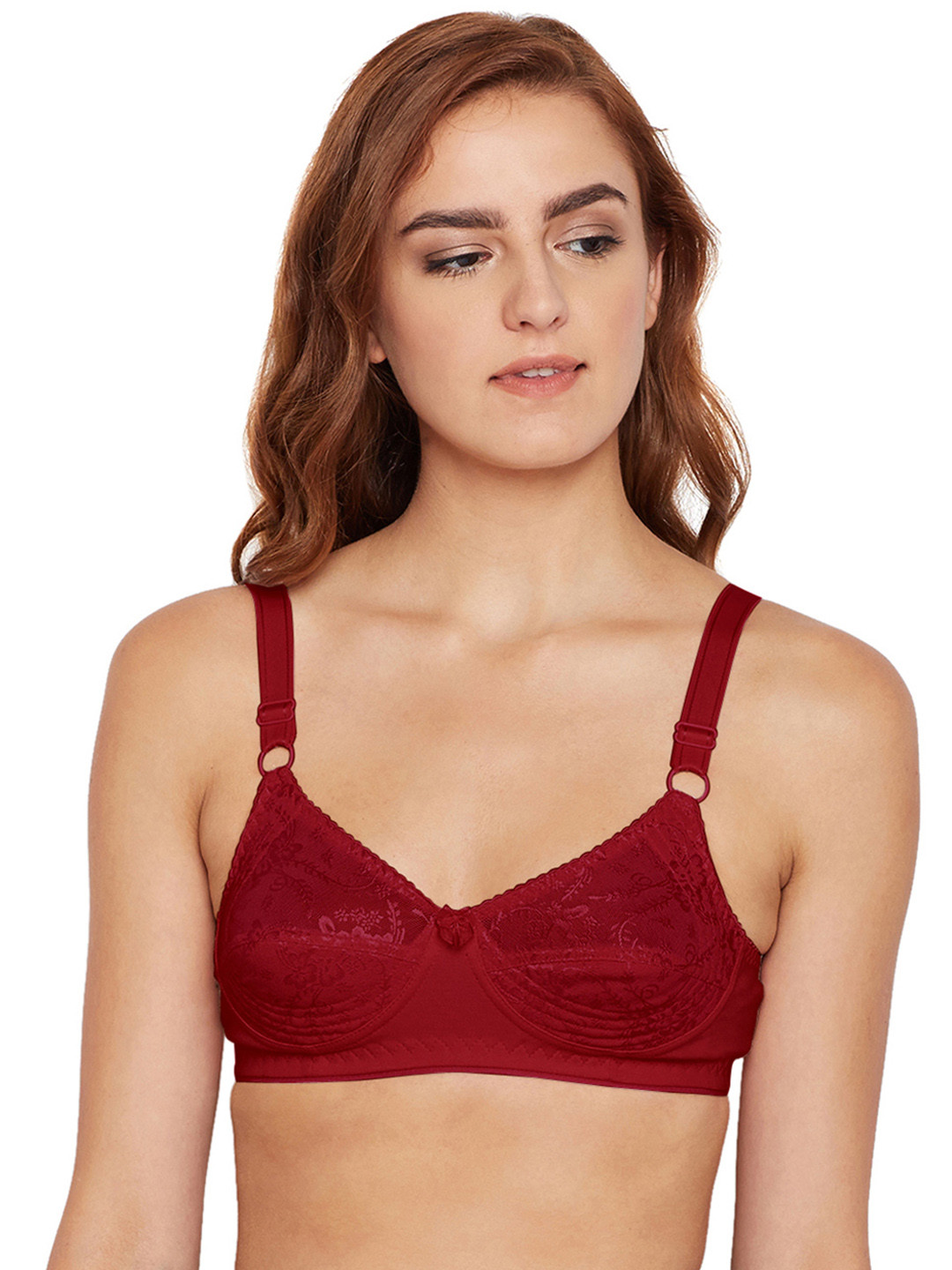 Bodycare Women Maroon Self Design Everyday Bra 5583MEH