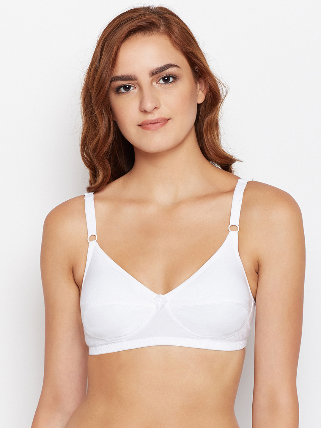 Bodycare Women White Solid Everyday Bra 6578W