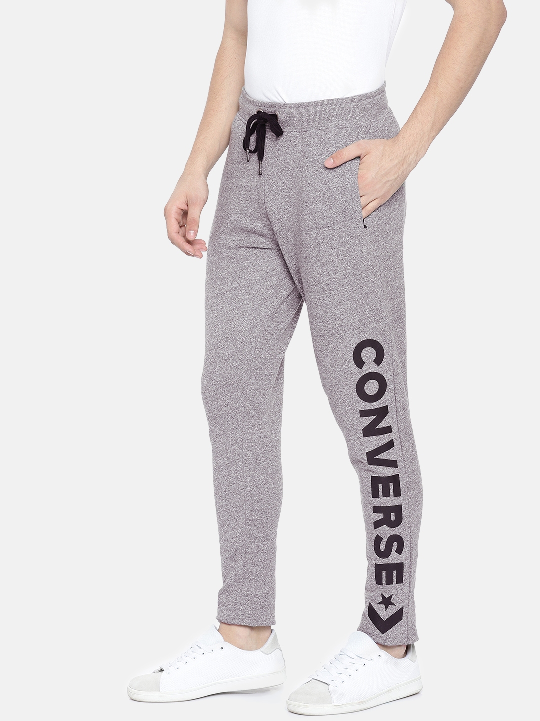 Converse Printed Men Grey Track Pants  Buy Converse Printed Men Grey Track  Pants Online at Best Prices in India  Flipkartcom