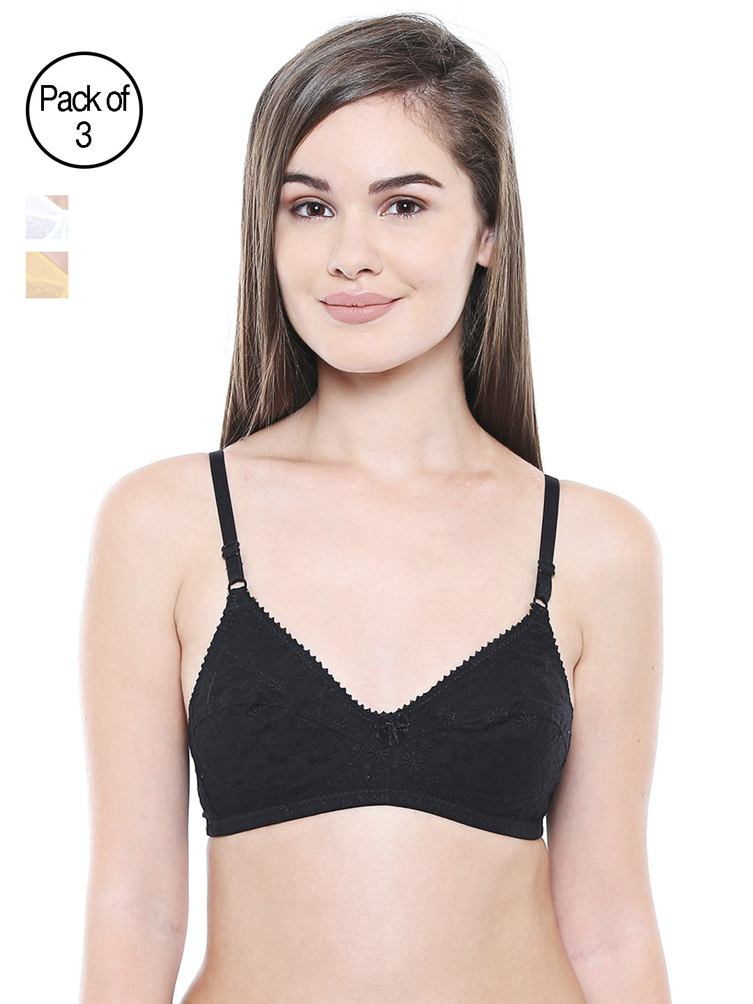 Bodycare Women Pack of 3 Everyday Bras E5509BSW