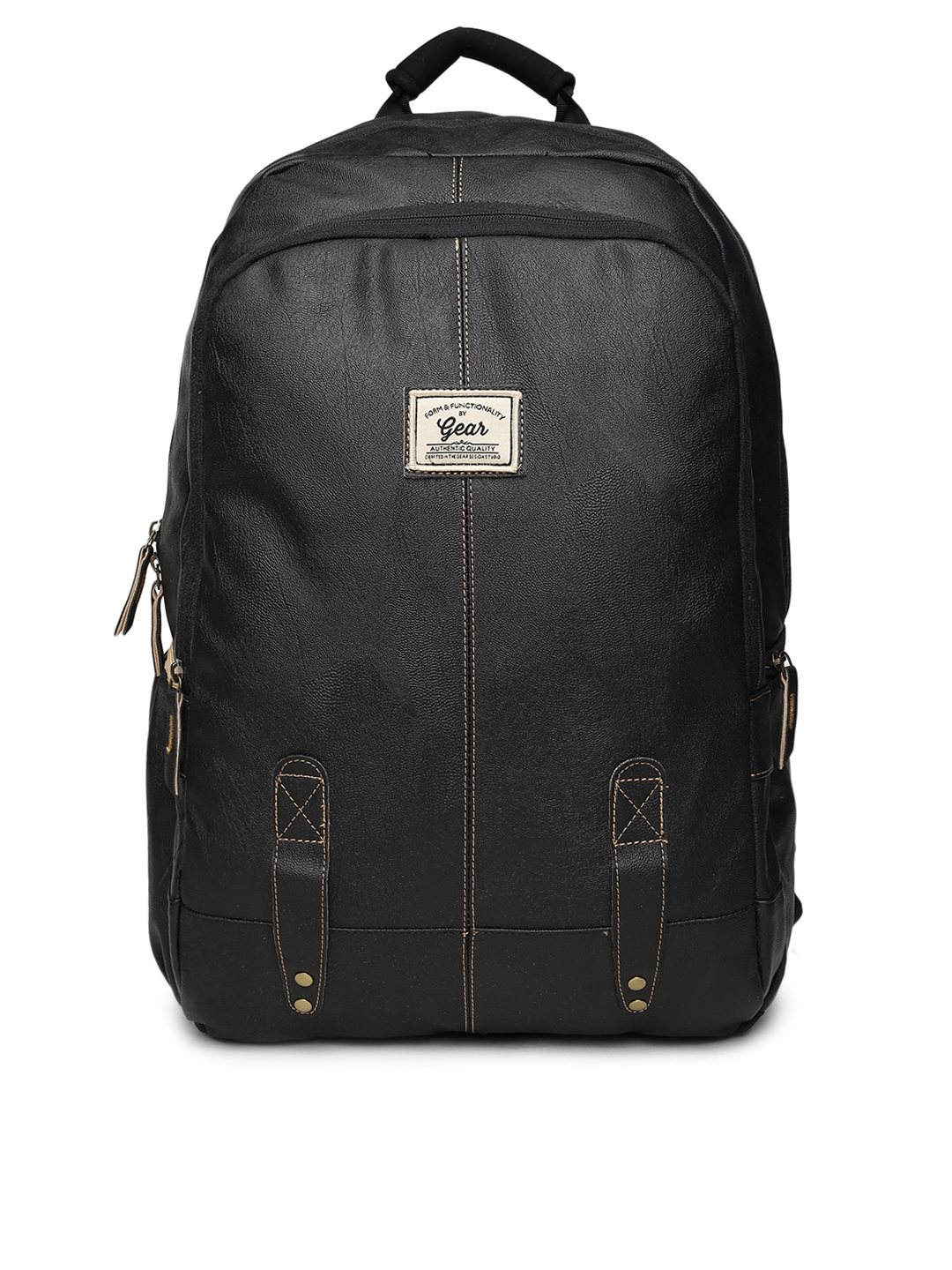Black pleather backpack cheap