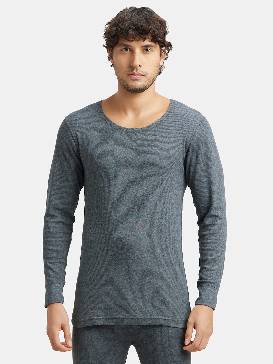 Jockey THERMALS Men Grey Thermal T-shirt 2401